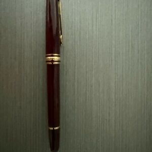 Elegant Burgundy and Gold Pen by montblanc